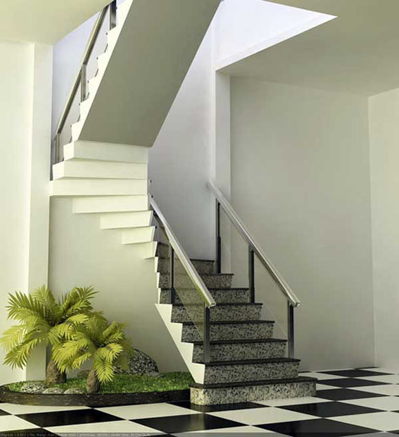 Cầu thang nên đặt ở những nơi thoáng đãng, sinh khí dồi dào ở trong căn nhà